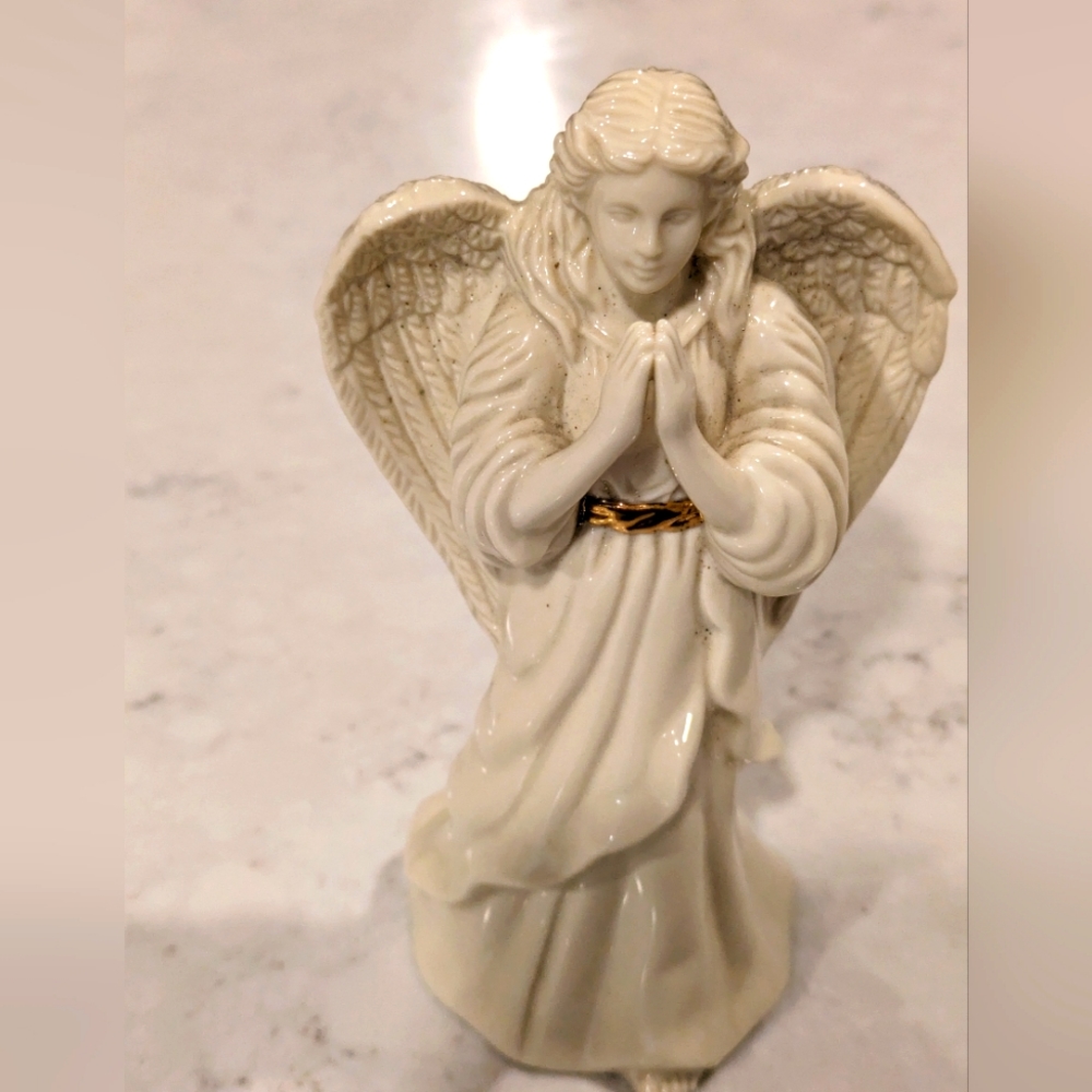 Lenox Porcelain Praying Angel 6" Handcrafted Used. Good Condition.